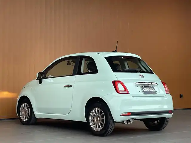 フィアット ５００ 1．2 ポップ 愛知県 2021(令3)年 2.2万km Ｌグリーン ワンオーナー/純正ディスプレイオーディオ/Bluetooth/USB/キーレス/ETC/ステアリングスイッチ/アルミホイール/フォグライト/MTモード付AT/スピードリミッター/スタッドレスホイールセット