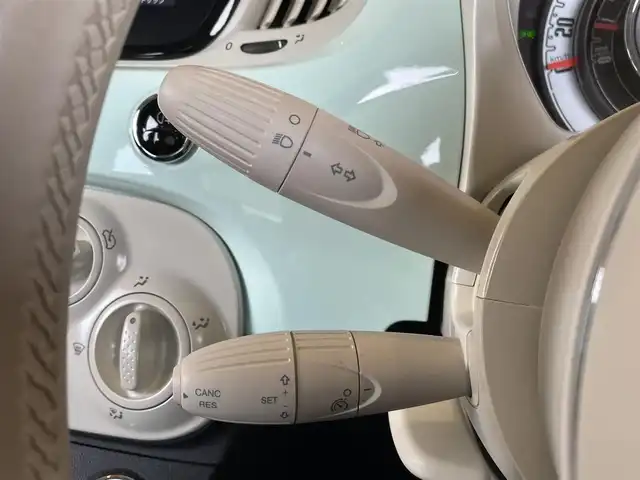 フィアット ５００ 1．2 ポップ 愛知県 2021(令3)年 2.2万km Ｌグリーン ワンオーナー/純正ディスプレイオーディオ/Bluetooth/USB/キーレス/ETC/ステアリングスイッチ/アルミホイール/フォグライト/MTモード付AT/スピードリミッター/スタッドレスホイールセット