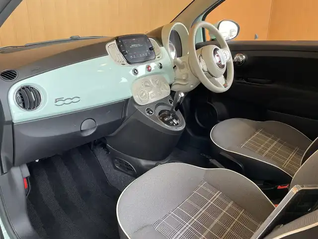 フィアット ５００ 1．2 ポップ 愛知県 2021(令3)年 2.2万km Ｌグリーン ワンオーナー/純正ディスプレイオーディオ/Bluetooth/USB/キーレス/ETC/ステアリングスイッチ/アルミホイール/フォグライト/MTモード付AT/スピードリミッター/スタッドレスホイールセット