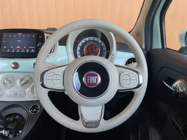 フィアット ５００ 1．2 ポップ 愛知県 2021(令3)年 2.2万km Ｌグリーン ワンオーナー/純正ディスプレイオーディオ/Bluetooth/USB/キーレス/ETC/ステアリングスイッチ/アルミホイール/フォグライト/MTモード付AT/スピードリミッター/スタッドレスホイールセット