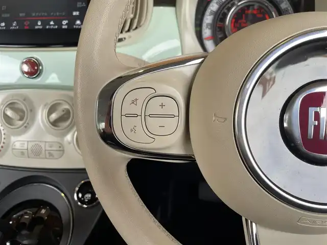 フィアット ５００ 1．2 ポップ 愛知県 2021(令3)年 2.2万km Ｌグリーン ワンオーナー/純正ディスプレイオーディオ/Bluetooth/USB/キーレス/ETC/ステアリングスイッチ/アルミホイール/フォグライト/MTモード付AT/スピードリミッター/スタッドレスホイールセット