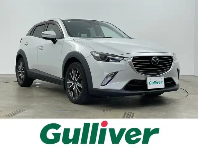 マツダ ＣＸ－３ 岡山県 2015(平27)年 7.7万km セラミックM 純正ナビ/・FM/AM/Bluetooth/フルセグ/CD/DVD/バックカメラ/衝突軽減ブレーキ/レーンキープアシスト/レーダークルーズコントロール/ETC/HUD/LEDヘッドライト/パドルシフト/純正18インチアルミ/純正フロアマット/スマートキー/アイドリングストップ