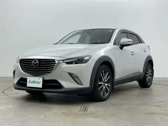 マツダ ＣＸ－３ 岡山県 2015(平27)年 7.7万km セラミックM 純正ナビ/・FM/AM/Bluetooth/フルセグ/CD/DVD/バックカメラ/衝突軽減ブレーキ/レーンキープアシスト/レーダークルーズコントロール/ETC/HUD/LEDヘッドライト/パドルシフト/純正18インチアルミ/純正フロアマット/スマートキー/アイドリングストップ