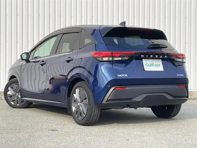 日産 ノート X 福岡県 2020(令2)年 2万km オーロラフレアブルーパール ・純正ナビ　/・全周囲カメラ　/・デジタルインナーミラー　/・ＢＳＭ　/・ＬＤＷ　/・エマージェンシーブレーキ /・ワイヤレス充電 /・パワーモードセレクト /・オートハイビーム /・ヘッドライトレベライザー /・ETC2.0 /・電格ミラー/・スマートキー/プッシュスタート