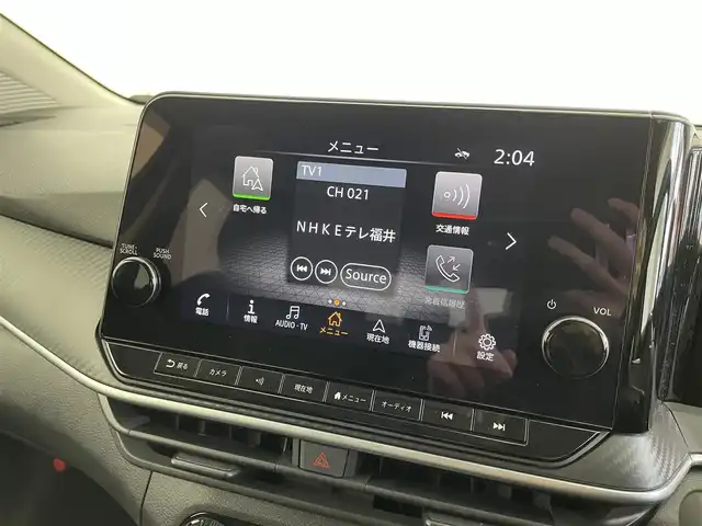 日産 ノート X 福井県 2020(令2)年 2万km オーロラフレアブルーパール 純正9インチメモリナビ【259156XJ0A】/・フルセグテレビ/・Bluetooth/・Android　Auto/・USB/・HDMI/・AM/FM/ETC2.0/プッシュスタート/スマートキー/アラウンドビューモニター/電動パーキングブレーキ/スマートルームミラー/おくだけ充電/タイプC入力端子/シガーソケット/安全装備/・ヒルスタートアシスト/・インテリジェント エマージェンシーブレーキ/・踏み間違い衝突防止アシスト/・標識検知機能/・インテリジェント FCW（前方衝突予測警報）/・LDW（車線逸脱警報）/・インテリジェント DA（ふらつき警報）/・インテリジェント LI （車線逸脱防止支援システム）/・エマージェンシーストップシグナル/・インテリジェント BSI（後側方衝突防止支援システム）/・BSW（後側方車両検知警報）/・RCTA（後退時車両検知警報）/・車両接近通報装置/・イモビライザー