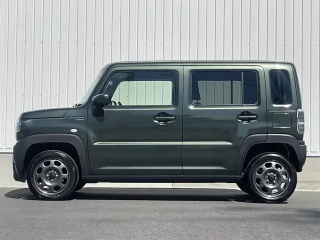 スズキ ハスラー G 群馬県 2024(令6)年 0.1万km クールカーキPM シートヒーター（前席）/ETC/オートライト/LEDヘッドライト/ステアリングスイッチ/電動式格納ミラー/プッシュスタート/追従式クルコン/レーンキープ/デュアルカメラブレーキサポート/取説/スペアキー1本
