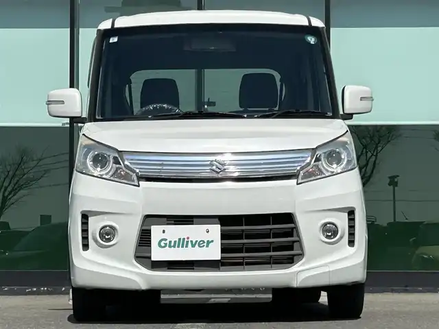 スズキ スペーシア カスタム XS 和歌山県 2013(平25)年 8.2万km パールホワイト 社外ナビ/ETC/Bluetooth/フルセグTV/片側パワースライドドア/アイドリングストップ/電動格納ミラー/オートライト/フォグランプ/純正フロアマット/プッシュスタート/スマートキー/純正アルミホイール