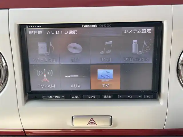 スズキ ラパン ショコラ G 島根県 2014(平26)年 4.8万km シャンパンピンクPM 社外ＳＤナビ　/ワンセグTV　/ＣＤ再生　/ＡＭ／ＦＭ　/アイドリングストップ　/プッシュスタート　/スマートキー　/オートライト　/盗難防止装置　/純正１４インチアルミホイール　/純正フロアマット　
