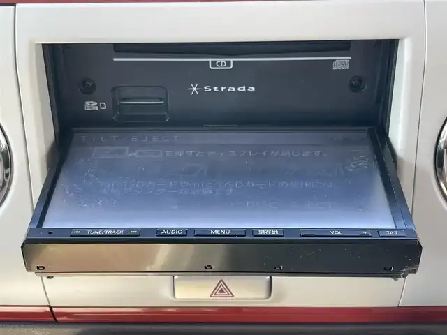 スズキ ラパン ショコラ G 島根県 2014(平26)年 4.8万km シャンパンピンクPM 社外ＳＤナビ　/ワンセグTV　/ＣＤ再生　/ＡＭ／ＦＭ　/アイドリングストップ　/プッシュスタート　/スマートキー　/オートライト　/盗難防止装置　/純正１４インチアルミホイール　/純正フロアマット　