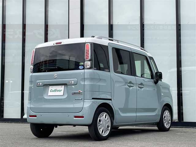 スズキ スペーシア HYBRID X 2トーン 徳島県 2019(令1)年 4.7万km オフブルーメタリック/ホワイト2トーン メモリーナビ フルセグTV 運転席シートヒーター 両側パワースライドドア ルーフレール オートマチックハイビーム スマートキー プッシュスタート レーンアシスト 衝突被害軽減システム