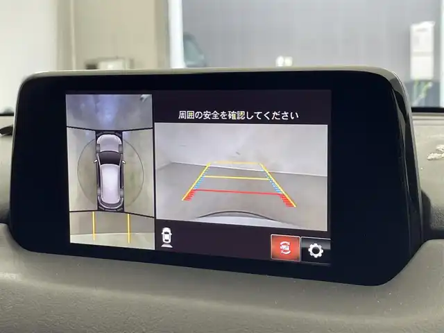 マツダ ＣＸ－５ XD エクスクルーシブモード 滋賀県 2019(平31)年 5.8万km ソニックシルバーM 純正ナビ/(CD/DVD/フルセグ/Bluetooth)/全方位カメラ/レザーシート/シートヒーター(D/N)/ベンチレーション(D/N)/パワーシート/ステアリングヒーター/追従クルーズコントロール/BSM/電動リアゲート/パドルシフト/純正AW/スマートキー/プッシュスタート