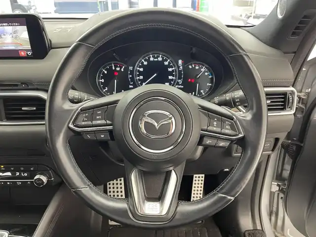 マツダ ＣＸ－５ XD エクスクルーシブモード 滋賀県 2019(平31)年 5.8万km ソニックシルバーM 純正ナビ/(CD/DVD/フルセグ/Bluetooth)/全方位カメラ/レザーシート/シートヒーター(D/N)/ベンチレーション(D/N)/パワーシート/ステアリングヒーター/追従クルーズコントロール/BSM/電動リアゲート/パドルシフト/純正AW/スマートキー/プッシュスタート