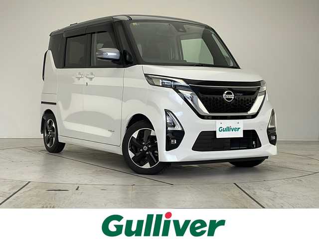 日産 ルークス HWS X プロパイロットED 愛知県 2020(令2)年 1.2万km チタニウムグレーM/シルキーホワイト プロパイロット/純正ナビ/全方位カメラ/両側パワースライドドア/レーダークルーズコントロール/バックカメラ/ハンズフリースライドドア/コーナーセンサー/純正アルミホイール/LEDヘッドライト/衝突軽減システム/フルセグ/CD/Bluetooth/ステアリングスイッチ/スマートキー/プッシュスタート
