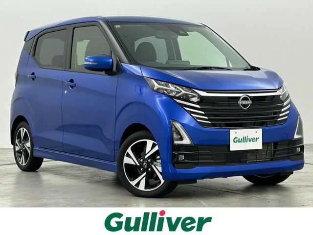 日産 デイズ HWS G ターボ プロパイロットED 福岡県 2023(令5)年 0.1万km オーシャンブルーP 純正９型ナビ（ＢＴ，フルセグＴＶ）　/アラウンドビューモニター　/プロパイロット　/ＡＣＣ　/コーナーセンサー　/エマージェンシーブレーキ　/レーンキープ　/ＢＳＭ　/アイドリングストップ　/純正１５インチＡＷ　/ＬＥＤ