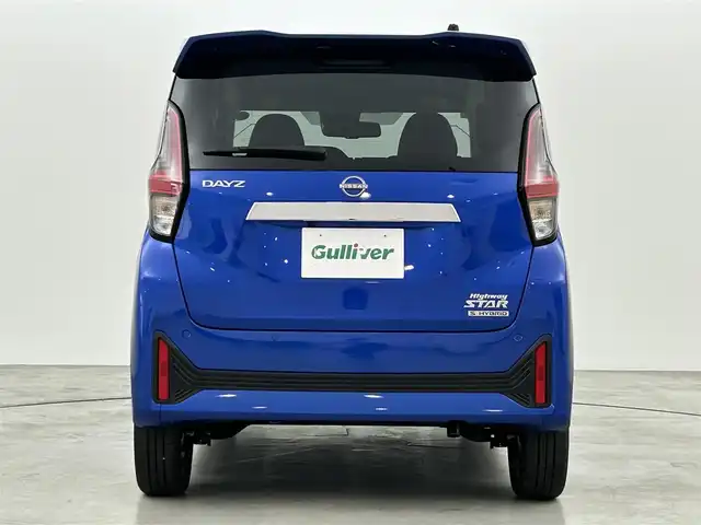 日産 デイズ HWS G ターボ プロパイロットED 福岡県 2023(令5)年 0.1万km オーシャンブルーP 純正９型ナビ（ＢＴ，フルセグＴＶ）　/アラウンドビューモニター　/プロパイロット　/ＡＣＣ　/コーナーセンサー　/エマージェンシーブレーキ　/レーンキープ　/ＢＳＭ　/アイドリングストップ　/純正１５インチＡＷ　/ＬＥＤ
