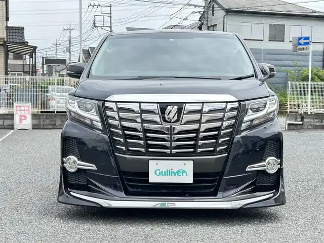 トヨタ アルファード S 埼玉県 2017(平29)年 5.9万km スパークリングブラックパールクリスタルシャイン ・モデリスタエアロ/・アルパインナビ（フルセグTV/SD/DVD/CD/BT/MDMI)/・アルパインフリップダウンモニター/・バックカメラ/・サイドカメラ（左側）/・ETC/・前後ドライブレコーダー/・パーフェクトダンパー/・電子パーキング/・ブレーキホールド/・横滑り防止装置/・コーナーセンサー/・ECOモード/・ステアリングスイッチ/・クルーズコントロール/・オートライト/・フォグライト/・プッシュスタート/・スマートキー/・スペアキー×１/・全席シートカバー/・純正フロアマット/・ドアバイザー/・純正18インチアルミホイール