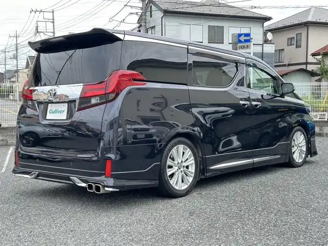 トヨタ アルファード S 埼玉県 2017(平29)年 5.9万km スパークリングブラックパールクリスタルシャイン ・モデリスタエアロ/・アルパインナビ（フルセグTV/SD/DVD/CD/BT/MDMI)/・アルパインフリップダウンモニター/・バックカメラ/・サイドカメラ（左側）/・ETC/・前後ドライブレコーダー/・パーフェクトダンパー/・電子パーキング/・ブレーキホールド/・横滑り防止装置/・コーナーセンサー/・ECOモード/・ステアリングスイッチ/・クルーズコントロール/・オートライト/・フォグライト/・プッシュスタート/・スマートキー/・スペアキー×１/・全席シートカバー/・純正フロアマット/・ドアバイザー/・純正18インチアルミホイール