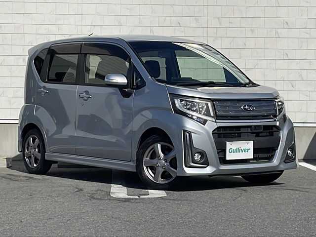 スバル ステラ カスタム R スマートアシスト 山形県 2015(平27)年 7.2万km ブライトシルバーメタリック 社外メモリナビ【AVN-G04】/（フルセグ/DVD/USB）/バックカメラ/D席シートヒーター/アイドリングストップ/衝突軽減ブレーキ/ステアリングスイッチ/ウィンカーミラー/ＬＥＤヘッドライト/フォグランプ/フロアマット/ドアバイザー/スマートキー×2/プッシュスタート