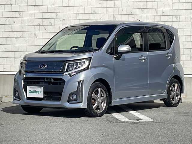 スバル ステラ カスタム R スマートアシスト 山形県 2015(平27)年 7.2万km ブライトシルバーメタリック 社外メモリナビ【AVN-G04】/（フルセグ/DVD/USB）/バックカメラ/D席シートヒーター/アイドリングストップ/衝突軽減ブレーキ/ステアリングスイッチ/ウィンカーミラー/ＬＥＤヘッドライト/フォグランプ/フロアマット/ドアバイザー/スマートキー×2/プッシュスタート