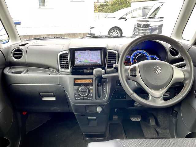 スズキ スペーシア XS リミテッド 三重県 2014(平26)年 9.3万km ブルーイッシュブラックパール3 (株)IDOMが運営する【じしゃロン四日市店】の自社ローン対象車両になります。こちらは現金ご利用時の価格です。自社ローンご希望の方は別途その旨お申付け下さい。/社外SDナビ（CD/DVD/BT/AM/FM）/フルセグTV/両側パワースライドドア/衝突軽減システム/ハーフレザーシート/シートヒーター/プッシュスタートボタン/スマートキー/ETC/純正15インチAW