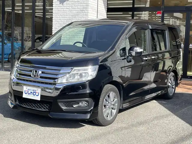 ホンダ ステップワゴン スパーダ Z 高知県 2012(平24)年 9.7万km プレミアムスパークルブラックパール (株)IDOMが運営する【じしゃロン高知店】の自社ローン対象車両になります。こちらは現金ご利用時の価格です。自社ローンご希望の方は別途その旨お申付け下さい。/社外ナビ　バックカメラ　ＴＶ　ＥＴＣ　ドライブレコーダー　両側パワースライドドア　アイドリングストップ　　横滑り防止　フロアマット　ドアバイザー
