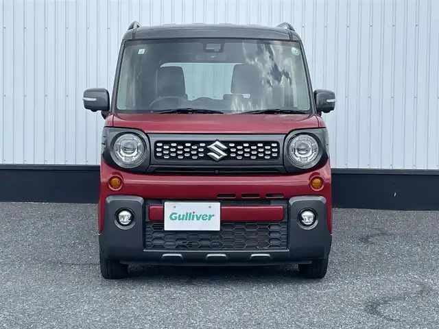 スズキ スペーシア ギア HYBRID XZ 千葉県 2019(令1)年 3.3万km フェニックスレッドパール/ガンメタリック2トーンルーフ 純正メモリナビ/(フルセグTV CD DVD BT FM AM)/全周囲カメラ/ルーフレール/リアサーキュレーター/衝突被害軽減システム/車線逸脱警報/両側パワースライドドア/横滑り防止装置/アイドリングストップ/LEDヘッドライト/フォグランプ/オートライト/ウィンカーミラー/電動格納ミラー/シートヒーター/シートリフター/プッシュスタート/スマートキー/フロアマット/ドアバイザー/スペアキー/取扱説明書/保証書
