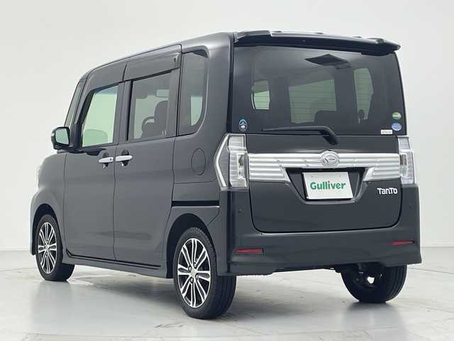 ダイハツ タント カスタム RS トップED SAⅡ 愛知県 2016(平28)年 1.2万km ブラックマイカメタリック 純正ナビ/・CD/DVD/・ワンセグテレビ/・SD音楽録音/バックカメラ/両側パワースライドドア/衝突軽減ブレーキ/レーンキープアシスト/前後誤発進抑制機能/コーナーセンサー/前方ドライブレコーダー/LEDヘッドライト/エンジンプッシュスタートボタン/スマートキー