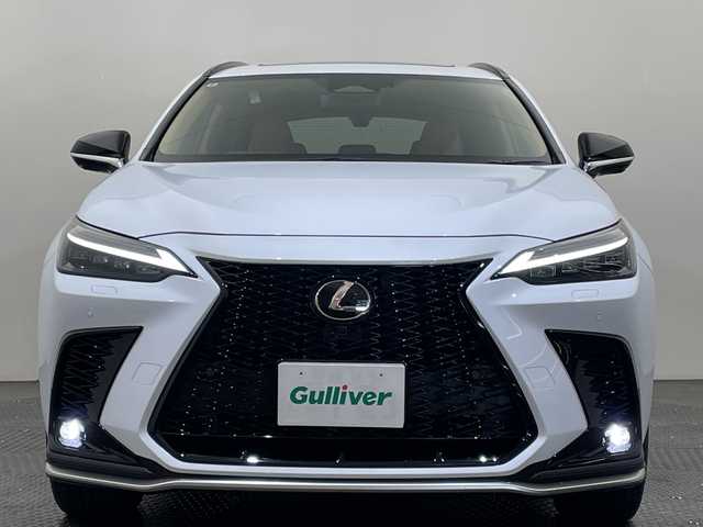 レクサス ＮＸ 350 Fスポーツ 愛媛県 2024(令6)年 1.4万km ホワイトノーヴァガラスフレーク １４型ナビ/フルセグ／Ｂｌｕｅｔｏｏｔｈ／スマホ連携／ＵＳＢ/全方位カメラ/サンルーフ/マークレビンソンサウンド/衝突軽減ブレーキ/パーキングアシスト/レーダークルーズコントロール/ＥＴＣ２．０/前後ドライブレコーダー/パワーバックドア/DN席パワーシート/レザーシート/DN席シートヒーター/ベンチレーション/レーンキープアシスト/前後コーナーセンサー/オートマチックハイビーム