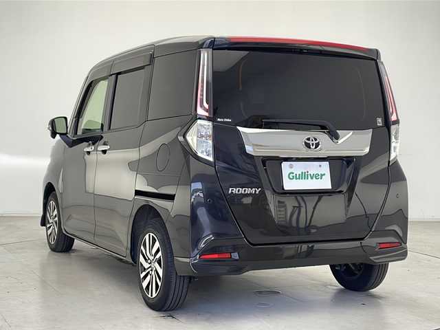 トヨタ ルーミー カスタムG 千葉県 2021(令3)年 4.6万km ブラックマイカメタリック 衝突軽減/横滑り防止/オートライト/純正テレビナビ/BT/CD/DVD/USB/HDMI/SD/両側パワースライドドア/バックカメラ/ビルトインETC2.0/スマートキー/プッシュスタート/純正アルミホイール/純正マット/ドライブレコーダー/電動格納ドアミラー