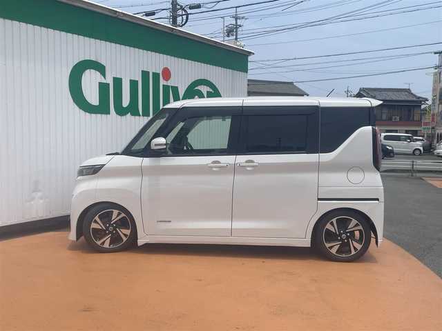 日産 ルークス HWS Gターボ プロパイロットED 三重県 2020(令2)年 6万km ホワイトパール 純正ナビ/　＊インテリジェントアラウンドビューモニター/プロパイロット（自動運転技術）/ハンズフリーパワースライドドア（運転席側/助手席側）/アダプティブLEDヘッドランプ/オートレベライザー/LEDフロントフォグランプ/ボディ同色電動オート格納ドアミラー/リアスポイラー/リアエアロバンパー/165/55R15タイヤ/15インチアルミホイール/SRSエアバック（運転席/助手席/サイド/カーテン/ニー）/オートエアコン/電動パーキング/オートブレーキホールド/インテリジェントキー/プッシュスタート