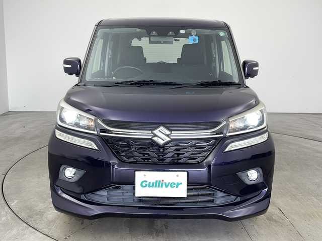 スズキ ソリオ バンディット HV MV 兵庫県 2020(令2)年 2.7万km ミッドナイトバイオレットメタリック ・純正9インチナビ&TV&CD&DVD&BT&SD/・パワースライドドア/・衝突軽減ブレーキ/・レーダークルーズコントロール/・レーンキープアシスト/・車線逸脱警報機能/・パーキングセンサー/・先行車お知らせ機能/・誤発進抑制機能/・ハイビームアシスト/・前後ドライブレコーダー/・全方位カメラ/・LEDヘッドライト/・オートライト/・フォグランプ/・純正15インチアルミホイール/・ETC/・パドルシフト/・ステアリングリモコン/・アイドリングストップ/・スマートキー/・スペアキー/・プッシュスタート