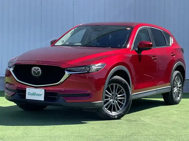 マツダ ＣＸ－５ 20S プロアクティブ 香川県 2019(令1)年 2.5万km ソウルレッドクリスタルM 登録時走行距離24391km/純正SDナビ/（Bluetooth/フルセグTV/DVD/USB）/360°ビューモニター/衝突軽減ブレーキ/レーダークルーズコントロール/前後コーナーセンサー/レーンキープアシスト/ブラインドスポットモニター/ヘッドアップディスプレイ/運転席パワーシート/前席シートヒーター/パワーバックドア/革巻きステアリング/ステアリングヒーター/ステアリングスイッチ/電動パーキングブレーキ/オートブレーキホールド/オートライト/LEDヘッドライト/ETC/純正17インチアルミホイール/純正フロアマット/トノカバー/オート開閉機能付き電動格納ミラー（ウィンカー付き）/ISOFIX/スペアキー/取扱説明書/整備記録簿