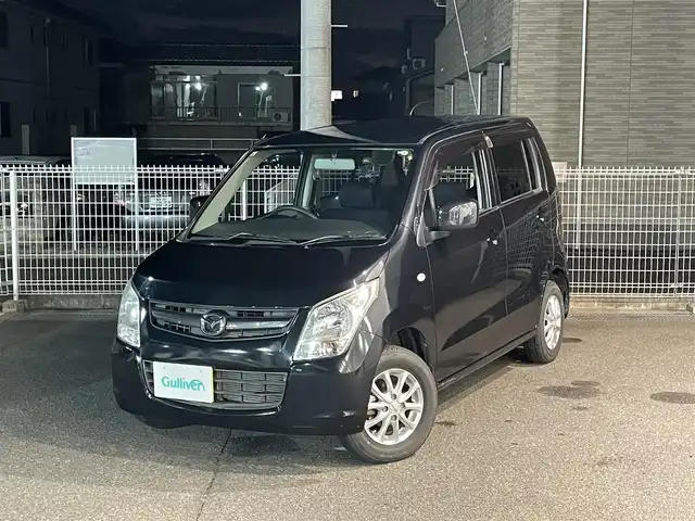 マツダ ＡＺ ワゴン XG 福島県 2011(平23)年 6.7万km ブルーイッシュブラックパール3 4WD/社外メモリーナビ/CD/DVD/SD/USB/ワンセグTV/社外13インチAW(社外AW＋冬タイヤ積込)/バックカメラ/シートヒーター/ドアバイザー/フロアマット