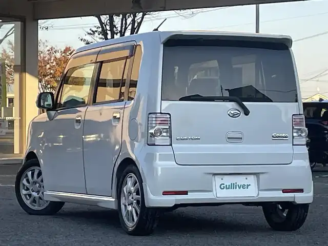 ダイハツ ムーヴ コンテ カスタム RS 宮城県 2008(平20)年 12.7万km パールホワイトⅢ 純正ＨＤＤナビ/(ラジオ、ワンセグ、BT、CD、DVD)/社外前方ドラレコ/バックカメラ/スペアキー×１/シートポジションスイッチ/Ｄ席パワーシート/社外アルミスタッドレスタイヤ/(155/65R14)/ドアバイザー