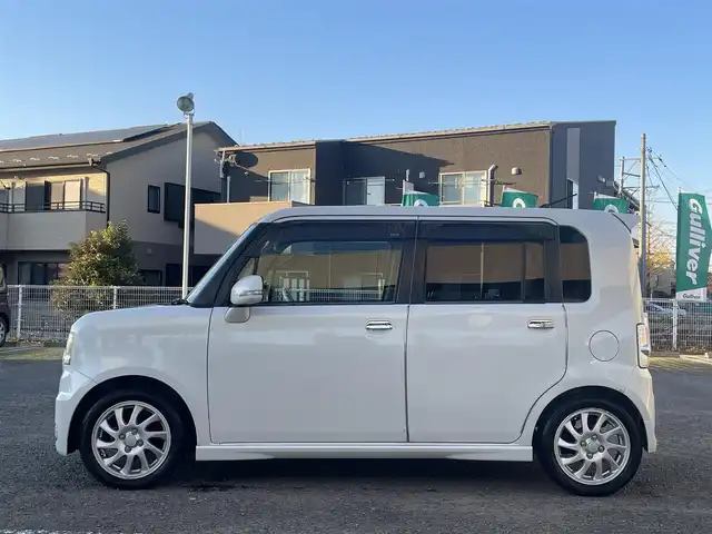 ダイハツ ムーヴ コンテ カスタム RS 宮城県 2008(平20)年 12.7万km パールホワイトⅢ 純正ＨＤＤナビ/(ラジオ、ワンセグ、BT、CD、DVD)/社外前方ドラレコ/バックカメラ/スペアキー×１/シートポジションスイッチ/Ｄ席パワーシート/社外アルミスタッドレスタイヤ/(155/65R14)/ドアバイザー