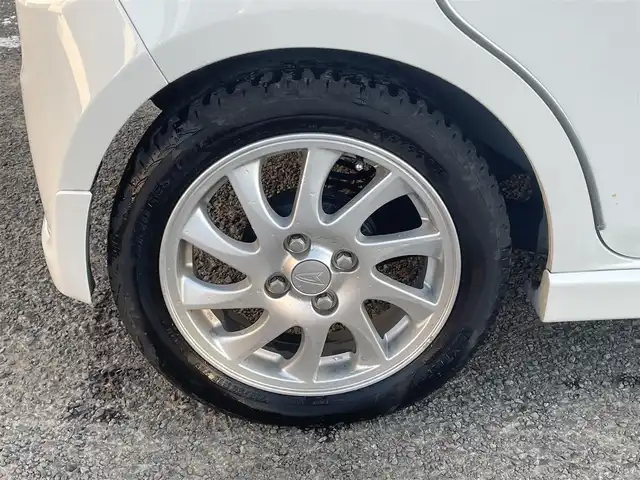 ダイハツ ムーヴ コンテ カスタム RS 宮城県 2008(平20)年 12.7万km パールホワイトⅢ 純正ＨＤＤナビ/(ラジオ、ワンセグ、BT、CD、DVD)/社外前方ドラレコ/バックカメラ/スペアキー×１/シートポジションスイッチ/Ｄ席パワーシート/社外アルミスタッドレスタイヤ/(155/65R14)/ドアバイザー