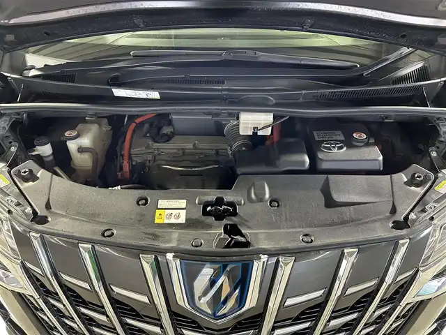 トヨタ アルファードハイブリット エグゼクティブ ラウンジ S 佐賀県 2019(令1)年 4.9万km ブラック 純正SDナビ/AM/FM/CD/DVD/SD/USB/Bluetooth/AUX/HDMI/ETC/バックカメラ/全方位カメラ/JBLサウンド/フルセグTV/ツインサンルーフ/パワーバックドア/純正フロアマット/レザーシ－ト/ヒートシーター/エアシート/両側パワースライドドア/純正17インチAW/ハンドルヒーター/横滑り防止装置/前後コーナーセンサー/プリクラッシュセーフティ/ブラインドスポットモニター/フリップダウンモニター/レーンキープアシスト/標識認識機能/衝突軽減告知機能/シートメモリー/デジタルインナーミラー/電動パーキングブレーキ/ブレーキホールド/ステアリングリモコン/オートライト/オートハイビーム/クルーズコントロール/スペアキー/取扱説明書/保証書