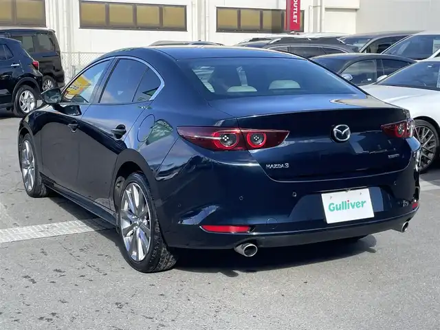 マツダ マツダ３セダン XD Lパッケージ 群馬県 2019(令1)年 5.1万km ディープクリスタルブルーマイカ 純正ナビ　/フルセグ・Ｂｌｕｅｔｏｏｔｈ・ＨＤＭＩ・スマホ接続　/全周囲カメラ　/白革シート　/前席シートヒーター　/ハンドルヒーター　/運転席シートメモリー　/前後ドラレコ　/衝突軽減ブレーキ　/ハンドル支援　/オートワイパー