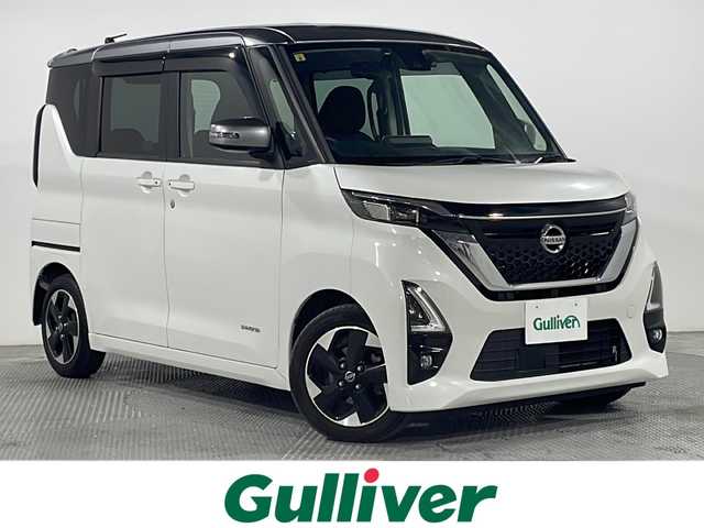 日産 ルークス HWS X プロパイロットED 広島県 2020(令2)年 4.4万km チタニウムグレーM/シルキーホワイト 純正9型ナビ/アラウンドビューモニター/プロパイロット/両側ハンズフリーオートスライドドア/エマージェンシーブレーキ/車線逸脱抑制/ハイビームアシスト/誤発進抑制機能/フロント/バックソナー/電動パーキングブレーキ/オートブレーキホールド/LEDヘッドランプ/ステアリングスイッチ/USB入力端子/ETC/ドライブレコーダー