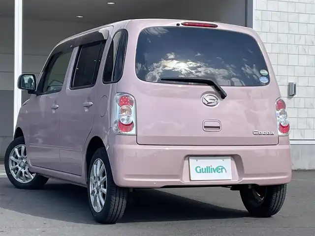 ダイハツ ミラ ココア L 青森県 2015(平27)年 5万km ムースピンクパール ・純正CD/・社外ポータブルナビ/・ワンセグTV/・アイドリングストップ/・電格ドアミラー/・社外１４インチアルミホイール/・純正フロアマット/・ドアバイザー/・新車時保証書/・取扱説明書