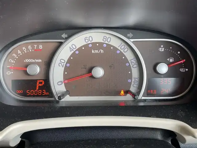 ダイハツ ミラ ココア L 青森県 2015(平27)年 5万km ムースピンクパール ・純正CD/・社外ポータブルナビ/・ワンセグTV/・アイドリングストップ/・電格ドアミラー/・社外１４インチアルミホイール/・純正フロアマット/・ドアバイザー/・新車時保証書/・取扱説明書