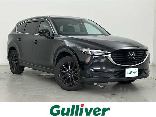 マツダ ＣＸ－８ XD ブラックトーンエディション 宮城県 2022(令4)年 6.1万km ジェットブラックマイカ アルパイン製フリップダウンモニター/CD/DVDプレーヤー/i-ACTIVSENSE/・プリクラッシュセーフティーシステム/・オートクルーズコントロール/・レーントレーシングアシスト/・オートマチックハイビーム/ブラインドスポットモニター/ヘッドアップディスプレイ/電動リアゲート/マツダコネクトナビ/（BT.USB.CD.DVD）/アラウンドビューモニター/フルセグテレビ/ETC/全席シートヒーター/前席パワーシート/ハーフレザーシート/ステアリングヒーター/革巻きステアリング/ステアリングスイッチ/電動パーキングブレーキ/プッシュスタート/スマートキー（2本）/純正フロアマット/ロールサンシェード/純正19インチアルミホイール/社外17インチ冬タイヤ積込/LEDヘッドライト