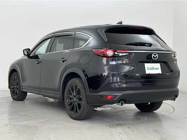 マツダ ＣＸ－８ XD ブラックトーンエディション 宮城県 2022(令4)年 6.1万km ジェットブラックマイカ アルパイン製フリップダウンモニター/CD/DVDプレーヤー/i-ACTIVSENSE/・プリクラッシュセーフティーシステム/・オートクルーズコントロール/・レーントレーシングアシスト/・オートマチックハイビーム/ブラインドスポットモニター/ヘッドアップディスプレイ/電動リアゲート/マツダコネクトナビ/（BT.USB.CD.DVD）/アラウンドビューモニター/フルセグテレビ/ETC/全席シートヒーター/前席パワーシート/ハーフレザーシート/ステアリングヒーター/革巻きステアリング/ステアリングスイッチ/電動パーキングブレーキ/プッシュスタート/スマートキー（2本）/純正フロアマット/ロールサンシェード/純正19インチアルミホイール/社外17インチ冬タイヤ積込/LEDヘッドライト