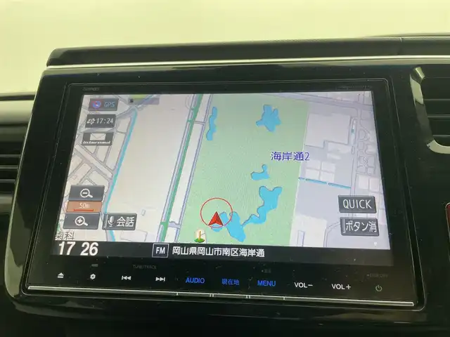 ホンダ ステップワゴン スパーダ ホンダセンシング 岡山県 2016(平28)年 4.8万km ホワイトオーキッドパール 純正9インチナビ　VXM-175VFNi/地デジTV/Bluetooth/DVD/CD/AUX/USB/バックカメラ /フリップダウンモニター/両側パワースライドドア/ビルトインETC/ホンダセンシング /アダプティブクルーズコントロール/LEDヘッドライト/前後ドライブレコーダー/オートライト /レーンキープアシスト/プッシュスタート /スマートキー/純正フロアマット /純正16インチアルミホイール/ミラーヒーター