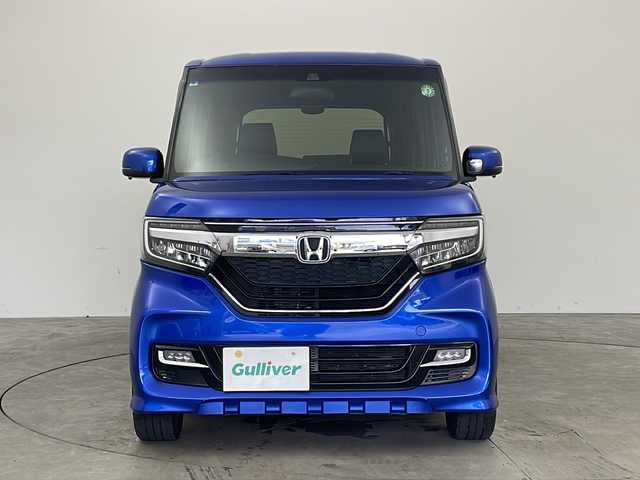 ホンダ Ｎ ＢＯＸ カスタム G L ターボ ホンダセンシング 兵庫県 2017(平29)年 7.2万km ブリリアントスポーティブルーメタリック2トーン ・Honda SENSING/・衝突軽減ブレーキ/・誤発進抑制機能/・後方誤発進抑制機能/・歩行者事故低減ステアリング/・路外逸脱抑制機能/・アダプティブ・クルーズ・コントロール/・車線維持支援システム/・オートハイビーム/・先行車発進お知らせ機能/・標識認識機能/・ビルトインETC車載器/・純正8インチメモリナビ(VXU-185NBi)/CD/DVD/SD/BT/フルセグTV/・バックカメラ/・両側パワースライドドア/・ハーフレザーシート/・パドルシフト/・オートリトラミラー/・プラズマクラスター技術搭載フルオート・エアコンディショナー/・前席用i-サイドエアバッグシステム＋サイドカーテンエアバッグシステム(前席/後席対応)/・純正15インチアルミホイール/・LEDヘッドライト/・LEDフォグライト/・スマートキー/・プッシュスタート/・ステアリングリモコン