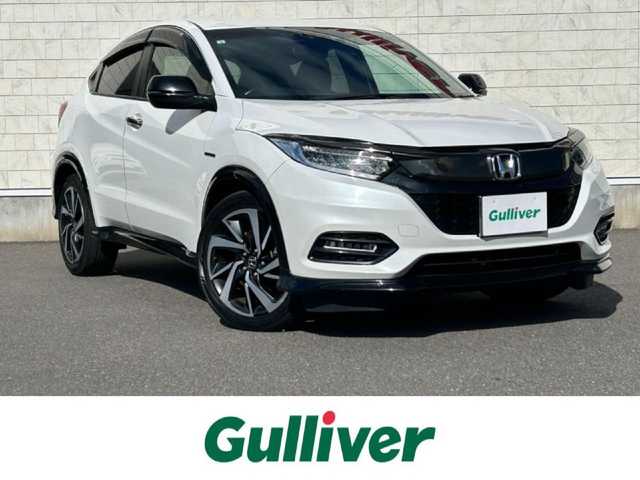 ホンダ ヴェゼル ハイブリッド RS ホンダセンシング 岐阜県 2019(平31)年 4.9万km プラチナホワイトパール ホンダセンシング　/純正SDナビ（Bluetooth・TV・CD・DVD・SD)　/ドライブレコーダー　/ハーフレザーシート　/前席シートヒーター　/ビルトインETC　/純正18インチアルミホイール　/パドルシフト/保証書/取扱説明書