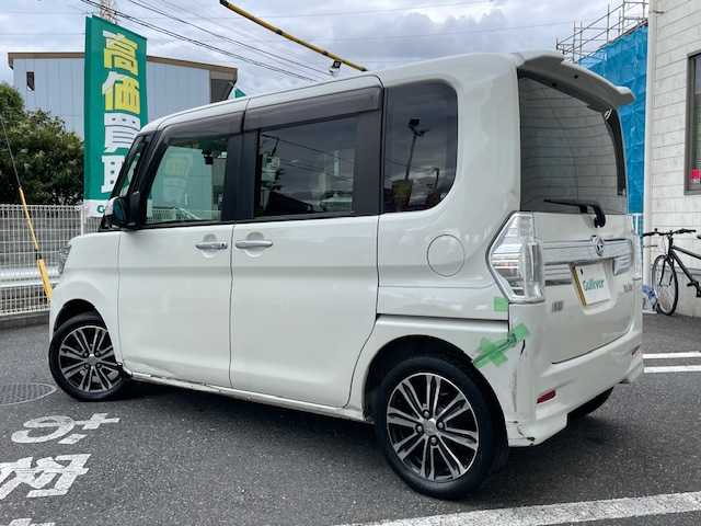 ダイハツ タント カスタム RS SA 埼玉県 2013(平25)年 6.9万km パールホワイトⅢ 純正SDナビ/　 DTV/CD/DVD/SD/SD REC/BT/USB/スマートアシスト/両側パワースライド/社外ドライブレコーダー（型：ZDR-012）/ETC/プッシュスタート/スマートキー/純正フロアマット