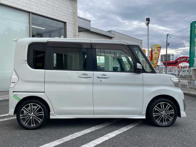 ダイハツ タント カスタム RS SA 埼玉県 2013(平25)年 6.9万km パールホワイトⅢ 純正SDナビ/　 DTV/CD/DVD/SD/SD REC/BT/USB/スマートアシスト/両側パワースライド/社外ドライブレコーダー（型：ZDR-012）/ETC/プッシュスタート/スマートキー/純正フロアマット