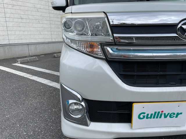 ダイハツ タント カスタム RS SA 埼玉県 2013(平25)年 6.9万km パールホワイトⅢ 純正SDナビ/　 DTV/CD/DVD/SD/SD REC/BT/USB/スマートアシスト/両側パワースライド/社外ドライブレコーダー（型：ZDR-012）/ETC/プッシュスタート/スマートキー/純正フロアマット