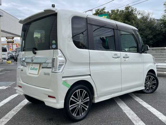 ダイハツ タント カスタム RS SA 埼玉県 2013(平25)年 6.9万km パールホワイトⅢ 純正SDナビ/　 DTV/CD/DVD/SD/SD REC/BT/USB/スマートアシスト/両側パワースライド/社外ドライブレコーダー（型：ZDR-012）/ETC/プッシュスタート/スマートキー/純正フロアマット